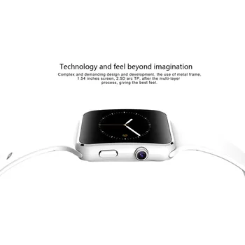 Noul X6 Inteligent Ceas cu Camera Suport Touch Screen SIM Card TF Bluetooth bărbați Smartwatch pentru iPhone Xiaomi Telefon Android