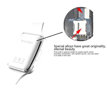 Noul X6 Inteligent Ceas cu Camera Suport Touch Screen SIM Card TF Bluetooth bărbați Smartwatch pentru iPhone Xiaomi Telefon Android