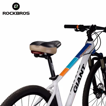 ROCKBROS Moale Bicicleta Parte a Scaunului din Față, MTB Biciclete Șa Stop Perna Biciclete Șa, din Piele Feroviar Gol Mat Acoperire 2 Stiluri