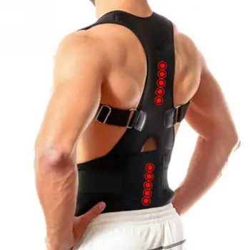 NOUĂ Bărbați Corpul Shapper Plus Dimensiune Reglabil Corector de Postura Suport Spate Umăr Lombara cu Bretele Support Corset Spate Centura S-XXL