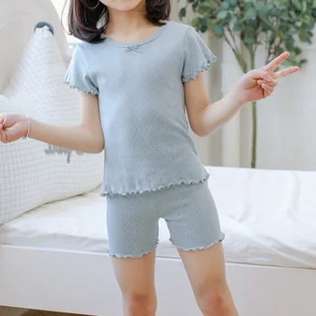 Copii Copii Pijamale Fete din Bumbac Copilul PIJAMALE de Vară 2020 T-shirt și Pantaloni Lounge Costume Seturi de Pijamale, îmbrăcăminte de noapte