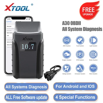 XTOOL Anyscan A30 sistem Complet de Instrumente de Diagnosticare Auto cititor de cod OBD2 scanner pentru EPB Ulei reseta Toate auto Gratuit software-ul gratuit de actualizare