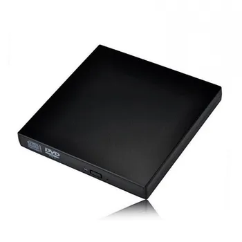 Negru Slim Extern USB 2.0 Cabina de Caz pentru 12.7 mm SATA CD DVD Burner Unitate Optica Pentru MAC, Linux și Windows 7/8/10