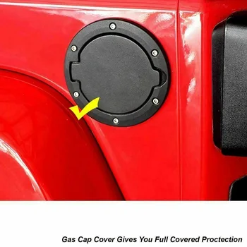 Accesorii auto Capacul Rezervorului de Combustibil Aluminiu bușonului Rezervorului de Carburant Compatibil cu Jeep Wrangler JK perioada 2007-2018