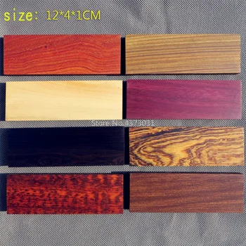 1bucată DIY mâner cuțit materiale Diverse tipuri de lemn pentru artizanat materiale 120x40x10mm