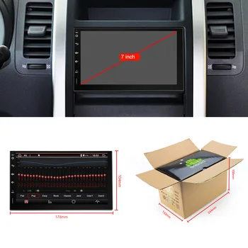 Eunavi 2 Din Universal Auto Mutimedia Player Radio Audio Auto Navigatie GPS Android 2din Unitatii TDA7851 4G 64GB WIFI DSP 10888