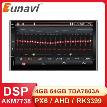 Eunavi 2 Din Universal Auto Mutimedia Player Radio Audio Auto Navigatie GPS Android 2din Unitatii TDA7851 4G 64GB WIFI DSP