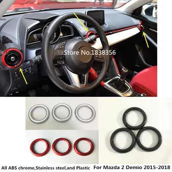 Masina Aparat De Aer Conditionat De Ventilație De Evacuare Garnitura Capac Decor Interior Cadru Accesoriu Tapiterie Pentru Mazda 2 Demio 2016 2017 2018