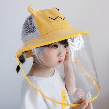 Copilul Anti-picături Vizorul Scut Găleată Pălărie Margine Largă Față Capacul de Protecție de Soare Capac de mediu-prietenos cadouri perfecte pentru copii