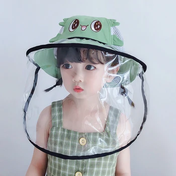 Copilul Anti-picături Vizorul Scut Găleată Pălărie Margine Largă Față Capacul de Protecție de Soare Capac de mediu-prietenos cadouri perfecte pentru copii