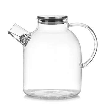 1600ml Ulcior de Apă, Rezistent la Sticlă Transparentă Ceainic Ceainic de Cafea, Cană pentru Suc cu Inox Filtru Funcționale
