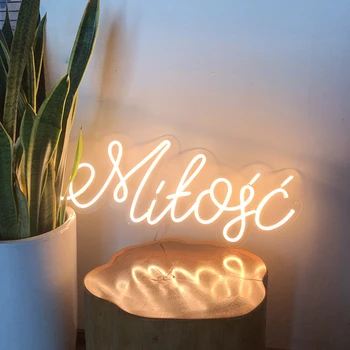 HDJSign Mitogc led neon semn personalizat decoracion de afișare acrilic flex cartel lumina rece pentru petrecerea cadou home decor de perete