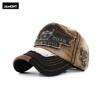 JAMONT Fierbinte Retro Spălat Șapcă de Baseball Montate Cap Snapback Hat Pentru Barbati Os Femei Gorras Casual Casquette Scrisoare Capac Negru