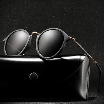 Design de Brand Polarizat ochelari de Soare Barbati Rundă de Conducere Ochelari de Soare Femei Vintage UV400 ochelari de soare Nuante gafas de sol