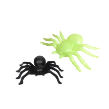 50PCS/Lot Halloween Casa Bantuita Prop Decor de Masă de Plastic Artificiale de Simulare Păianjen amuzant Truc Glumă Jucărie Petrecere
