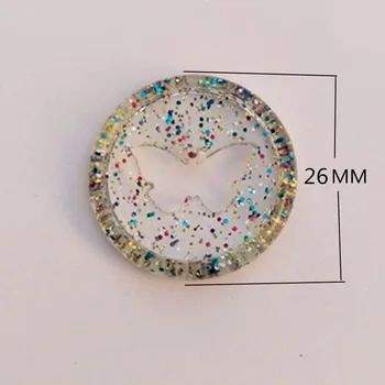 100BUC 26MM colorate transparente fluture gaura butonul obligatoriu catarama din plastic volante bobina de 360 de grade pliabil disc CD catarama