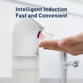 Inteligent Automat Dozator Sapun Lichid Cu Inducție Spumare Spalarea Mainilor Curate Dispozitiv Pentru Bucătărie, Baie (Fara Lichid)