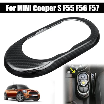 Auto Consola de Control Panoul de BMW pentru MINI Cooper S F55 F56 F57 Auto Interior Autocolant Laminat din Fibră de Carbon Capacul Panoului