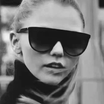 Ochelari de soare femei vintage retro flat top Subțire Umbra ochelari de soare piața de Pilot de lux de designer de mare nuante de negru oculos De Sol