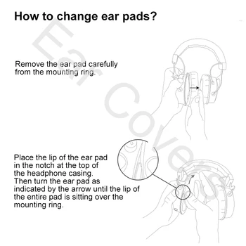 Tampoane pentru urechi Pentru Bluedio T3 T3+ Plus Căști Tampoanele de Înlocuire Cască Ureche Pad din Piele PU Burete Spuma
