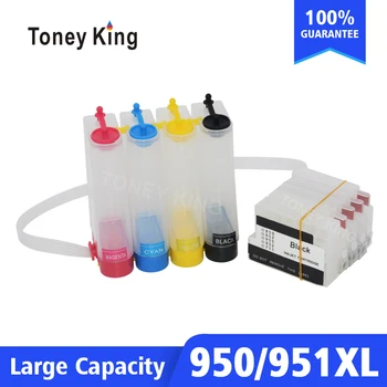 Toney King Pentru HP 950 951 XL de Cerneală Continuu Sistem Kit Pentru HP Officejet Pro 251dw 276dw 8100 8600 8610 Imprimanta Cu Resetare Cip 11155