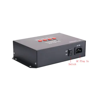 AC220V Intrare DMX card SD off-line cu LED-uri pixel controller cu adresa scrieți funcția pentru standard dmx512 cip/DMX512AP-N/WS2821A