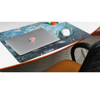 600x450mm Flori Albastre Extins Gaming mouse pad Mare Mousepad de Dimensiuni Mari Birou Mat pentru munca de birou/ overwatch
