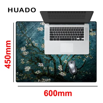 600x450mm Flori Albastre Extins Gaming mouse pad Mare Mousepad de Dimensiuni Mari Birou Mat pentru munca de birou/ overwatch