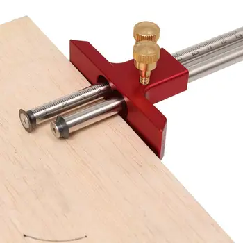 Prelucrarea lemnului Europene cap Dublu scrib lama riglă de lemn cep Trasare instrumente de Măsurare gauge Tâmplar unelte pentru prelucrarea Lemnului