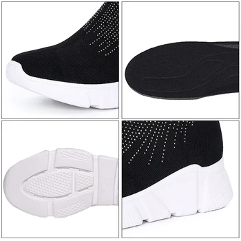 Adidasi Femei Pantofi de Dans Modern, Tango Confortabil de Fitness Pantofi Sport Fashion Fund Moale Pantofi de Lumină pentru Femei, Negru, Gri 11233