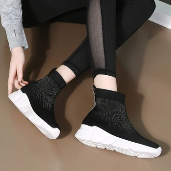 Adidasi Femei Pantofi de Dans Modern, Tango Confortabil de Fitness Pantofi Sport Fashion Fund Moale Pantofi de Lumină pentru Femei, Negru, Gri