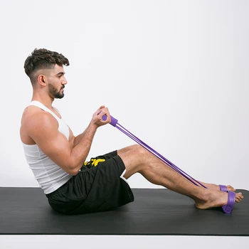 Benzile de rezistență 4 tub pedala de fitness coarda Latex Pedala Practicanta Sit-up a Trage Coarda Expander Benzi Elastice echipamente de Yoga