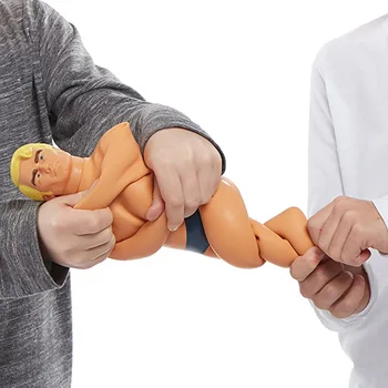 Silicon Antistres Întinde Brațul Figura Jucărie Stretch Armstrong Culturist Răsucire Trăgând De Îndoire Super-Jucărie Cadouri Pentru Copil Adult