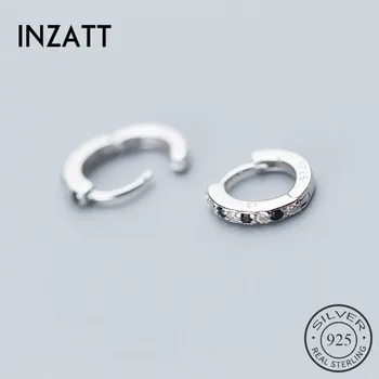 INZATT Minimalist Geometrice de Zircon Cercei Argint 925 Pentru Femei Farmec Nunta Bijuterii Fine de Vară 2020