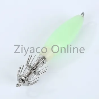 5pcs/lot Luminos Vii Realiste de Simulare Calmar Cârlig de Pescuit Lures Calmar Jig Atrage cu Cârlig 9.5 cm 14g Cârlig de Pește