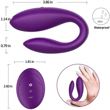 U Tip de Sex Vibrator cu 10 viteze Vibratoare jucarii Erotice Pentru Femei G-Spot Stimula Vibratoare Pentru femei Jucării Sexuale de Cuplu Sex Produs