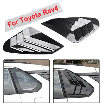 Pentru Toyota RAV4 Fereastra din Spate Triunghi Obloane Capacul Ornamental Autocolant Shell ABS Masina Fereastră Scoop Jaluzele pentru Toyota RAV4 2019 2020