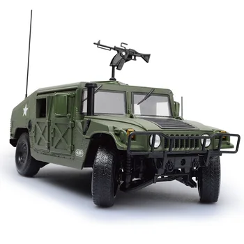 Cedway militare Aliaj Model Hummer vehicul Off-road Model Decor de Sport pentru Copii Masina Trage Înapoi Intermitente de Sunet Jucărie