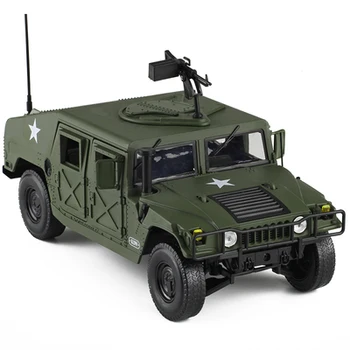 Cedway militare Aliaj Model Hummer vehicul Off-road Model Decor de Sport pentru Copii Masina Trage Înapoi Intermitente de Sunet Jucărie
