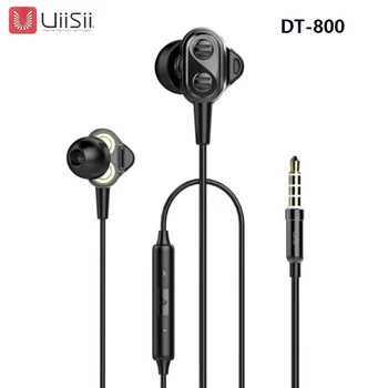 UIISII DT800 Cască 2DD & 2BA 8 Tehnologie Hibrid Unități HIFI Triple Driver În Ureche Stereo cu Microfon Pentru mi și iphone