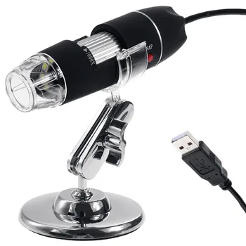 Vinde fierbinte Mega Pixeli 1600X 8 LED Digital Microscop USB placa de baza de reparații Lupa Electronice Stereo USB Endoscop cu Camera