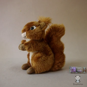 Jucărie pentru copii Veveriță Roșie Păpușă de Pluș Animale Sălbatice pentru Copii Jucarii Cadou Minunat