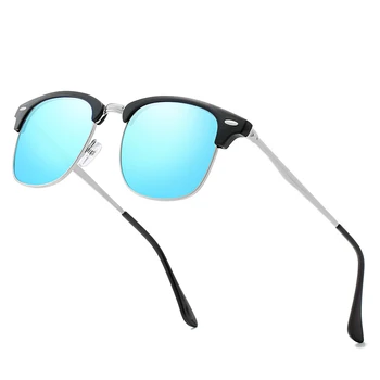 Polarizat ochelari de Soare Cadru Jumătate de Epocă Ochelari de Soare Brand Faimos Sunglases Polaroid ochelari de Soare Retro Feminino pentru Femei Barbati