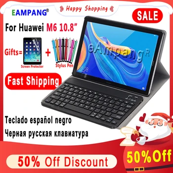 Caz de tastatură Pentru Huawei Mediapad M6 10.8 2019 Tableta Slim Smart din Piele de Caz pentru Huawei M6 10.8 Capac Tastatură + Cadou Film Pen