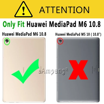 Caz de tastatură Pentru Huawei Mediapad M6 10.8 2019 Tableta Slim Smart din Piele de Caz pentru Huawei M6 10.8 Capac Tastatură + Cadou Film Pen