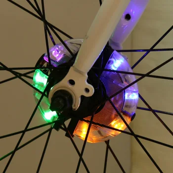 LED Vorbit Lampa de Avertizare Ciclism Decor Noapte de Echitatie Lampa Accesorii pentru Biciclete Biciclete Lumina de Roata de Bicicleta Fata/Spate Hub Lumina
