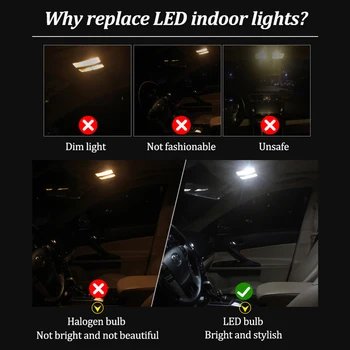 9Pcs Erori Alb LED-uri Auto de Interior Kit de Lumina pentru Kia Optima 2011 2012 2013 2016 LED-uri de iluminare Interioară