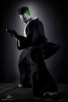 1/12 Scară Joker Samurai Uniformă Haine Set Modelul de Jucărie pentru 6 Mezco figurina Papusa Corpului Jucarii