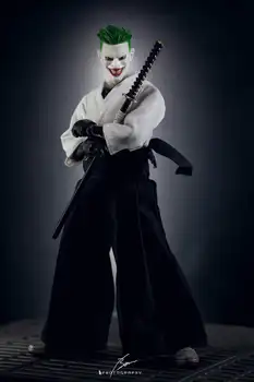 1/12 Scară Joker Samurai Uniformă Haine Set Modelul de Jucărie pentru 6 Mezco figurina Papusa Corpului Jucarii