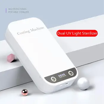5V USB Portabil Dual Lumina UV Sterilizator Cutie de Bijuterii Telefoane Curat Personale Dezinfectant Dezinfecție Caz pentru Acasă